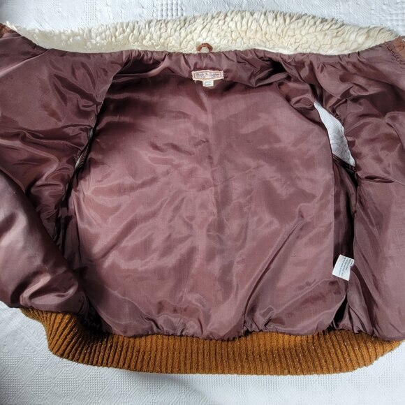 Vintage Vest 100% cowhide sherpa shell 1970s made in Taiwan Style 5280 Size L - Picture 13 of 16